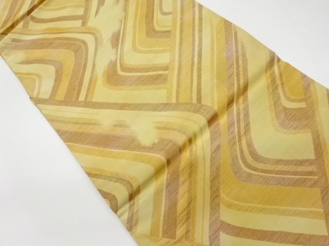 リサイクル　抽象模様織出し名古屋帯